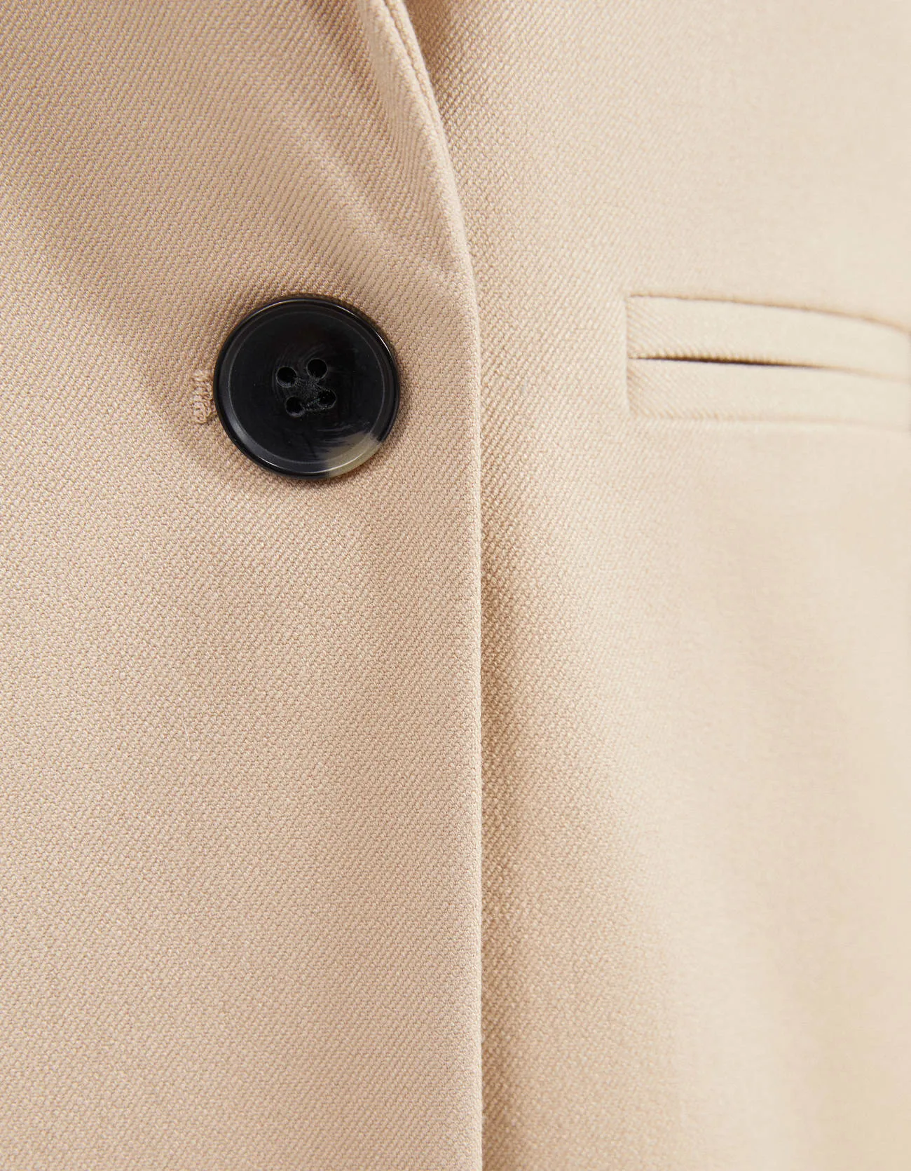 Straight-cut blazer – Beige – Image 5 of 5