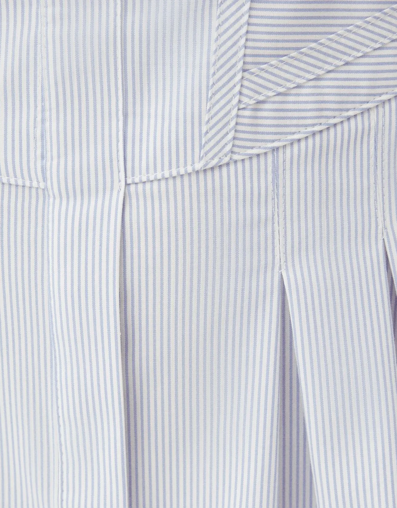 Mini shirt dress in poplin with corset detail – Mittelblau – Image 6 of 6