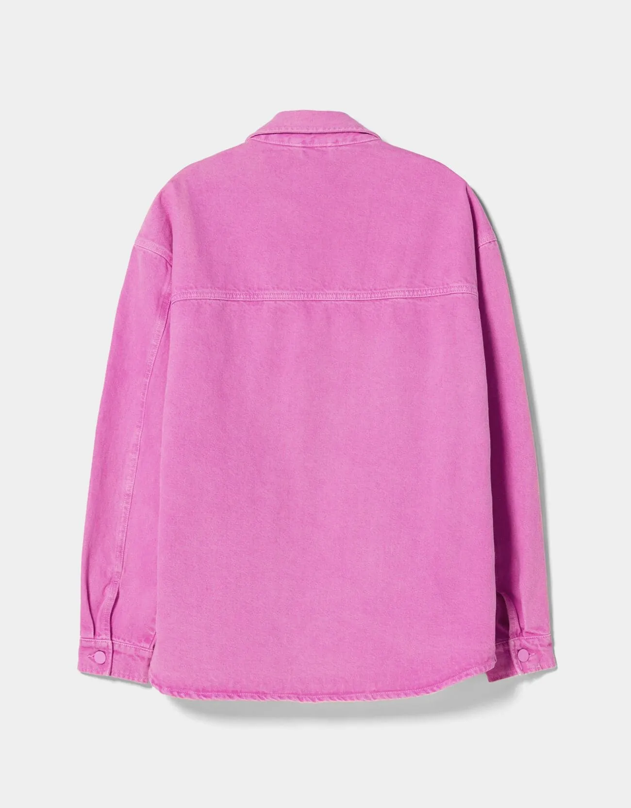 Farbige Hemdjacke aus Denim – Rosa – Bild 5 von 6