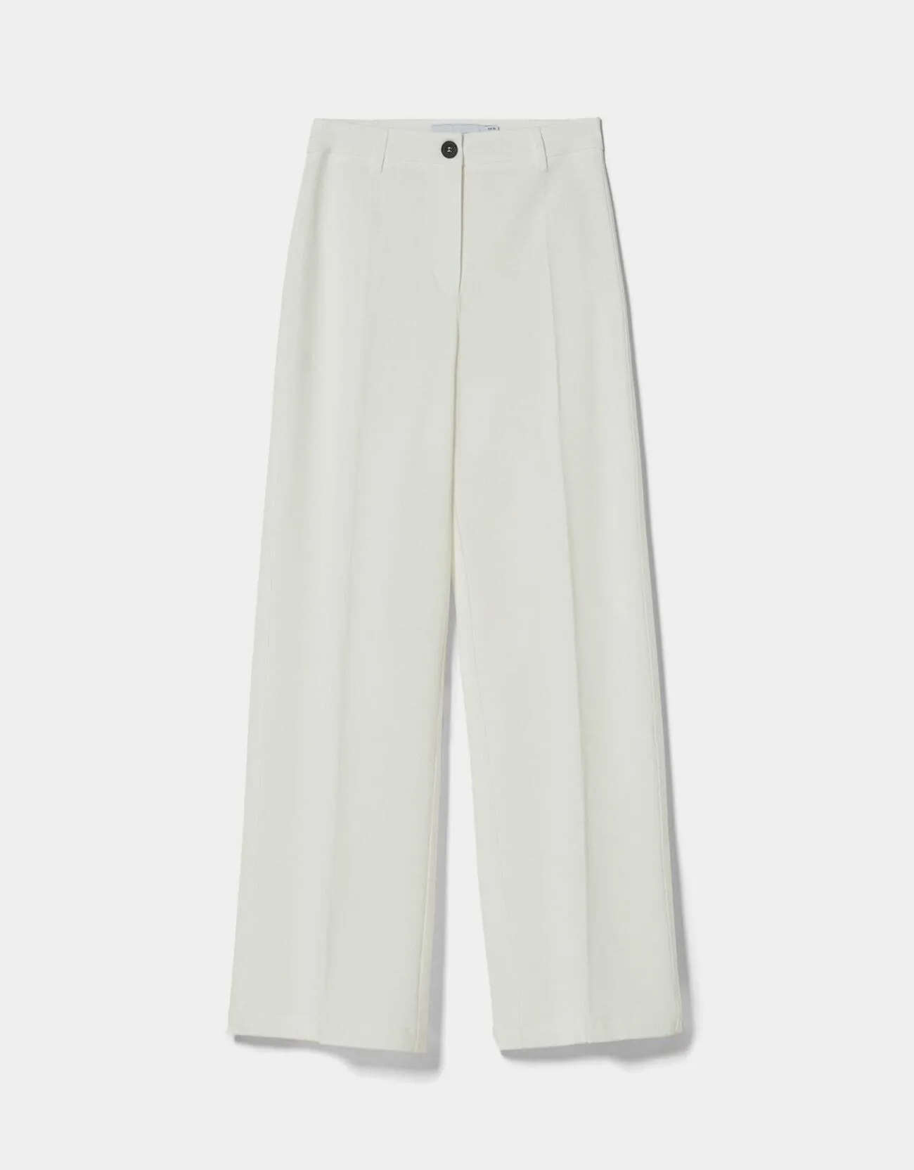 Wide-Leg-Hose mit Gürtelschlaufen – Weiß – Bild 5 von 5