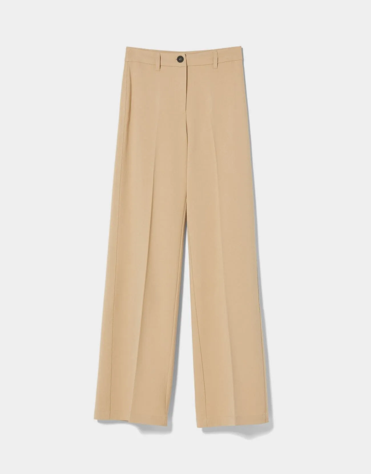 Wide-Leg-Hose mit Gürtelschlaufen – Camel – Bild 5 von 5