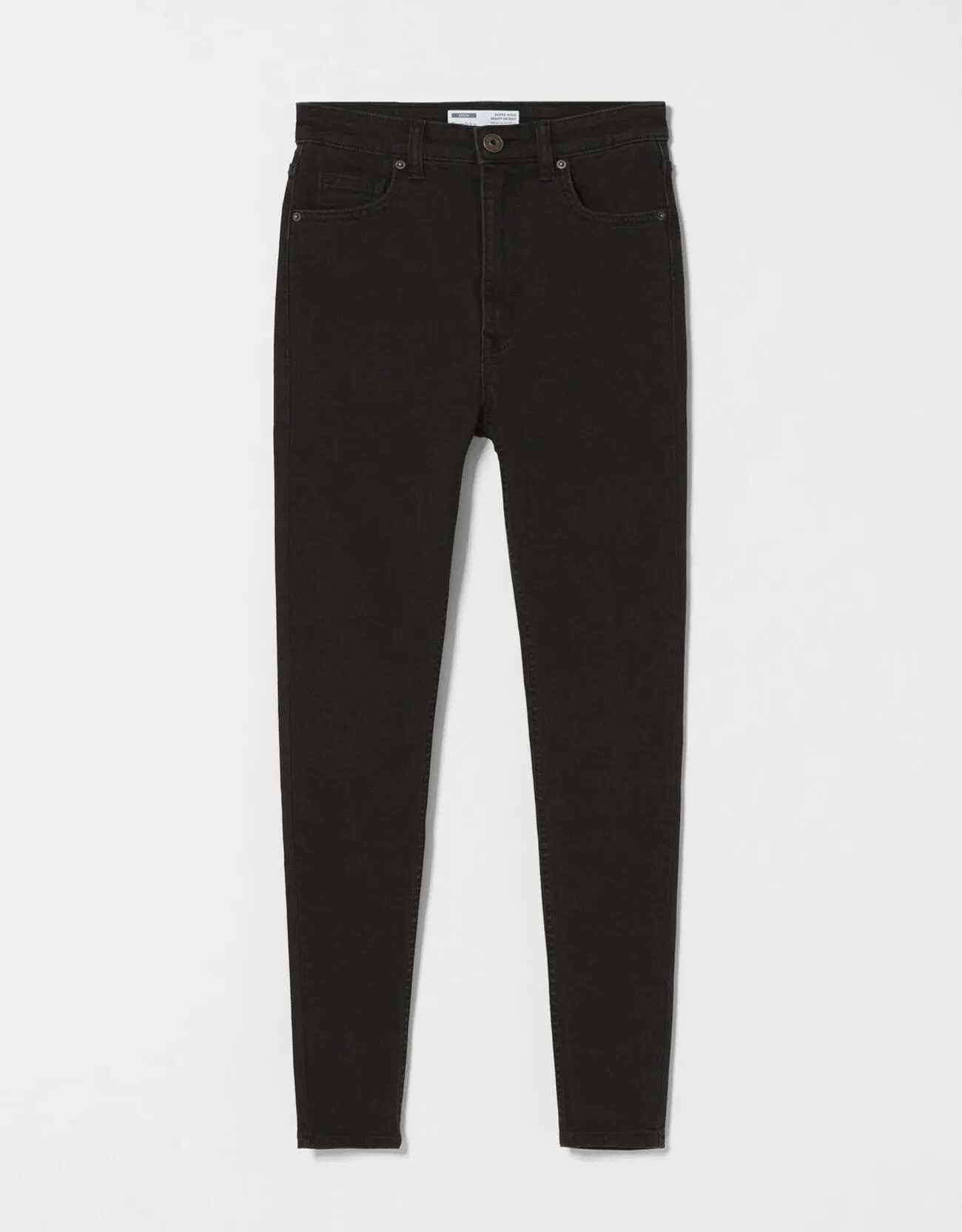 Super High Waist Jeans – Schwarz – Bild 4 von 4