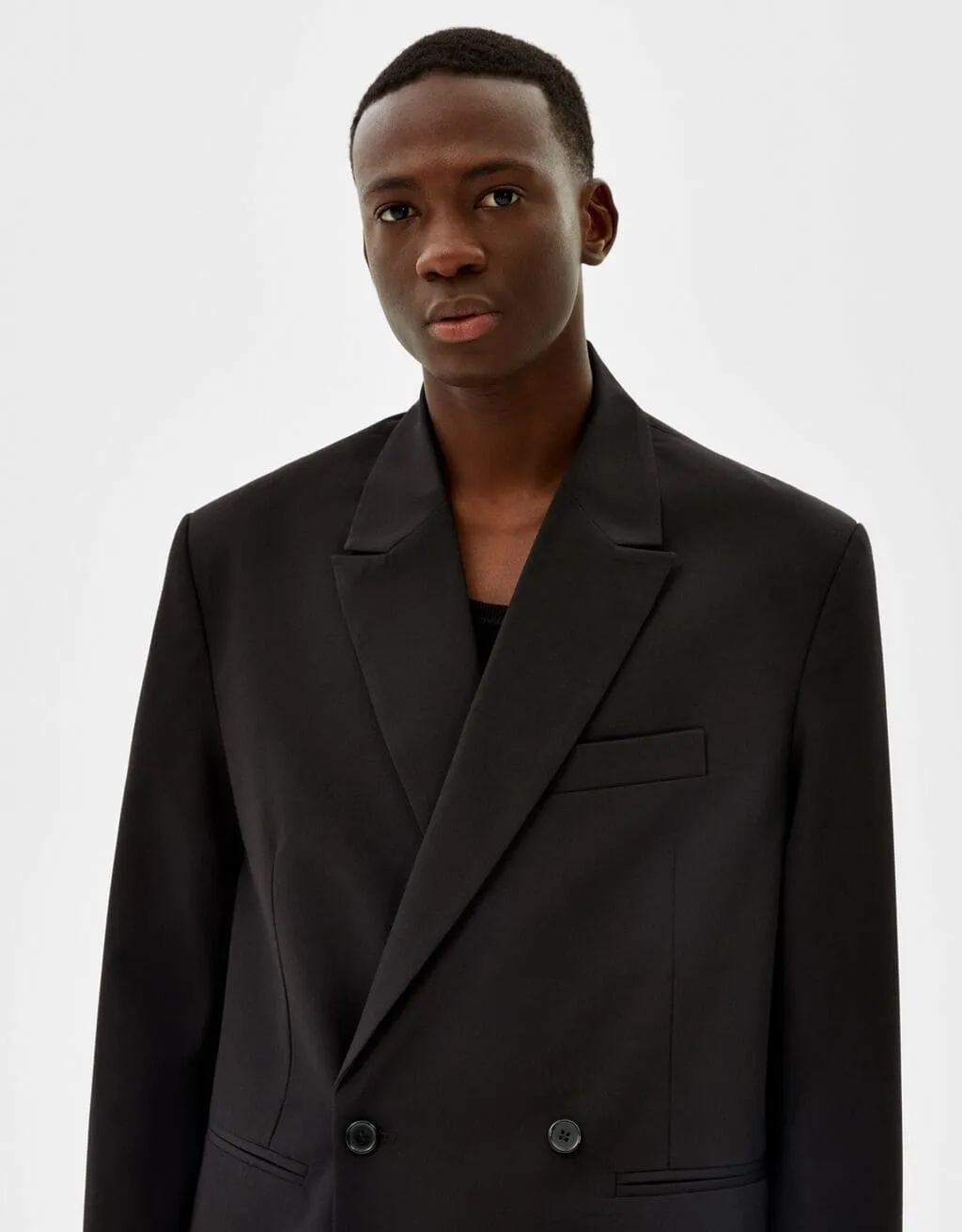 Double-breasted blazer – Schwarz – Image 3 of 6