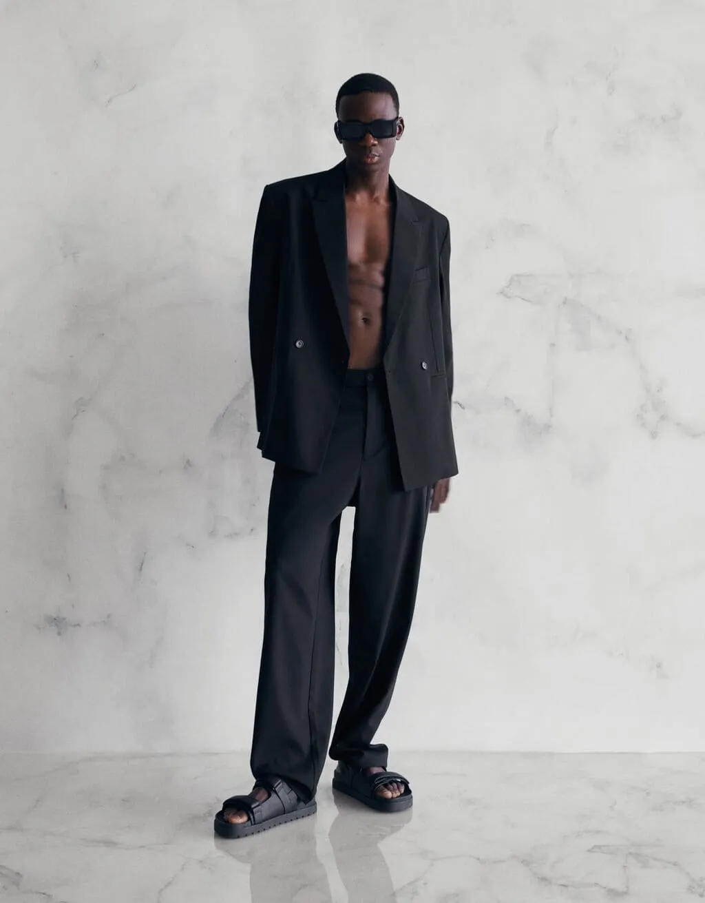 Double-breasted blazer – Schwarz – Image 5 of 6