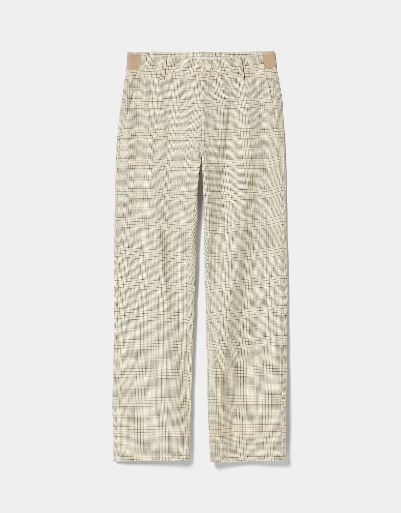 Slim-fit trousers with side elastic – Camel – Image 5 of 5