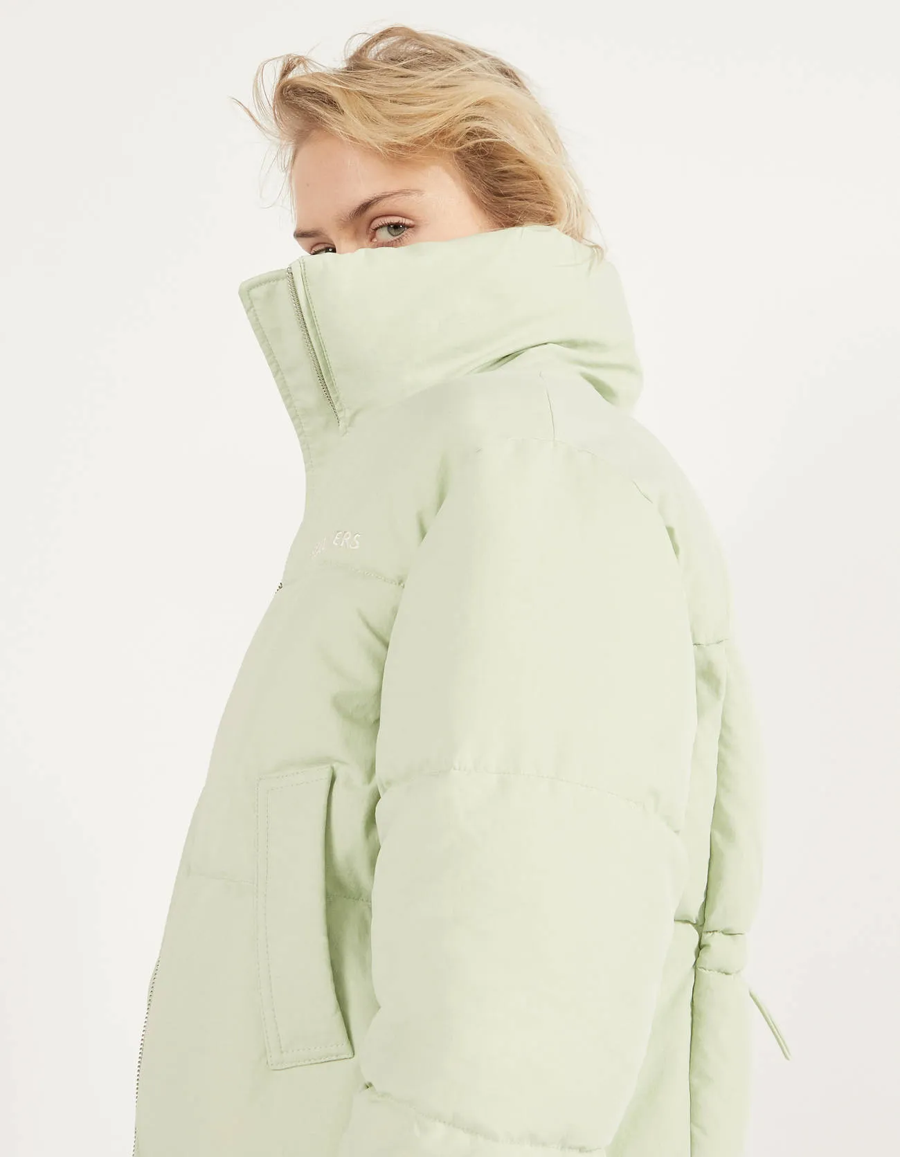 Pufferjacke aus Nylon – Grün – Bild 3 von 6