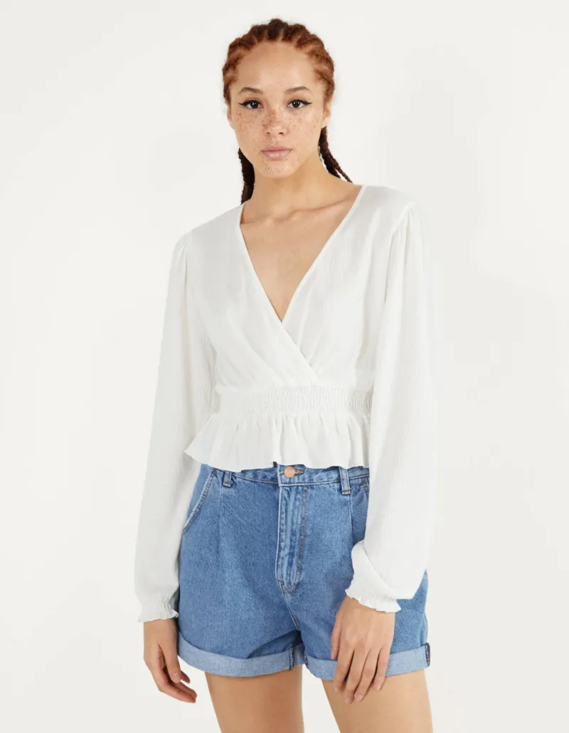 Elegantes Damen Hemd – Grau