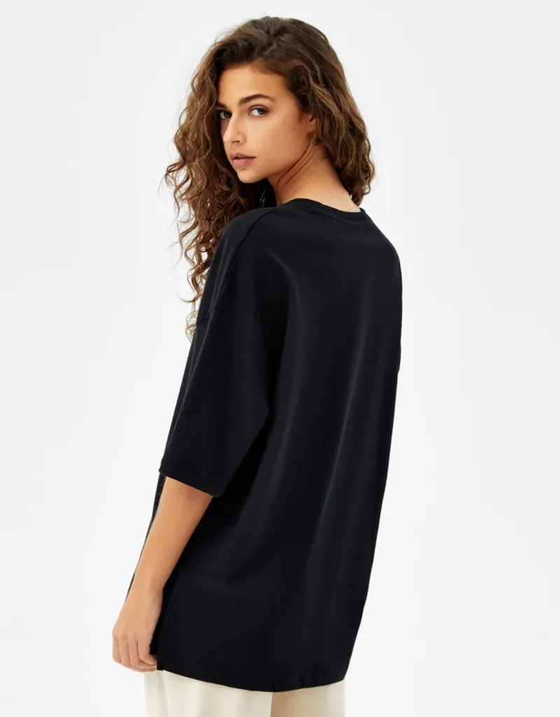 T-Shirt im Extra Loose Fit – Schwarz